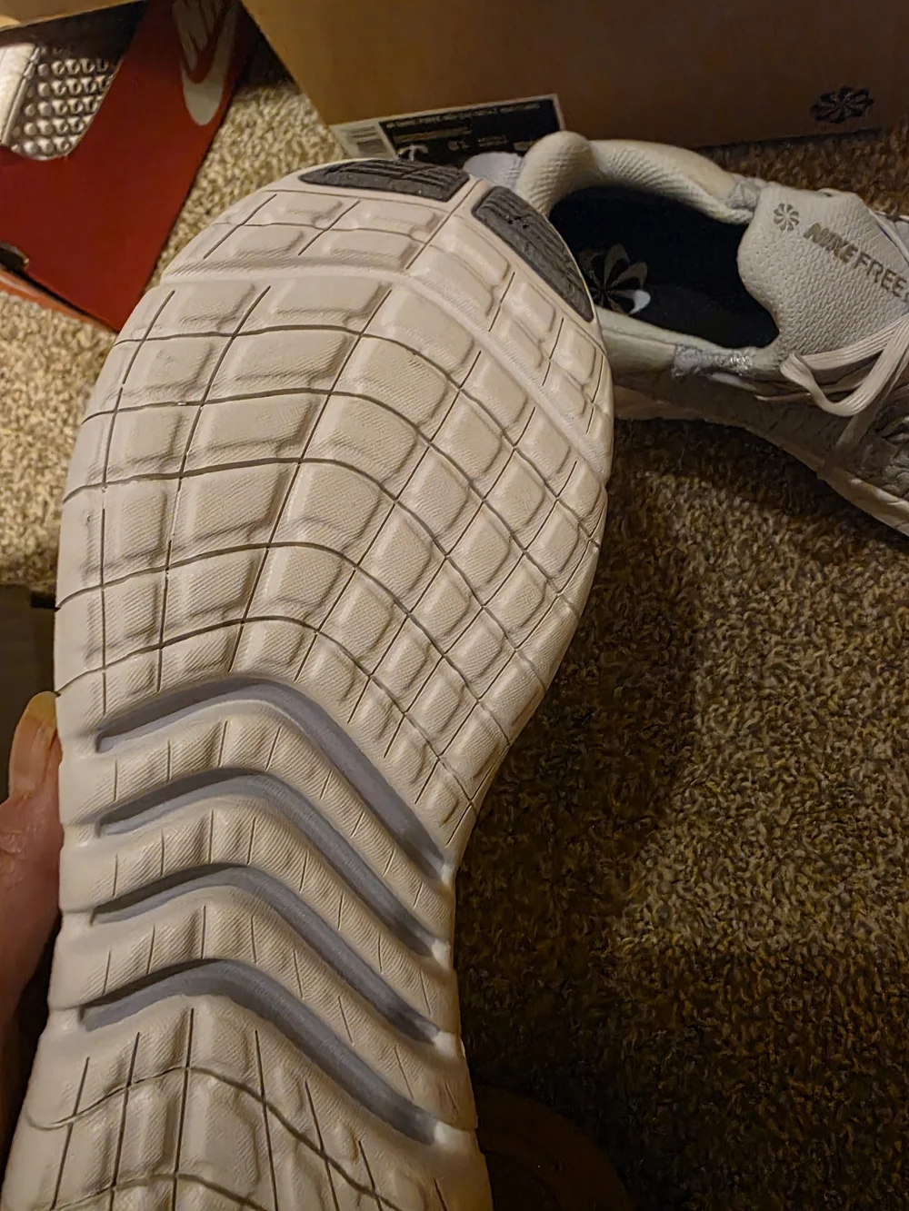 Nike Free RN 5.0 Next Nature - Pure Platinum/Metallic Silver (Women 7.5) - Picture 4 of 4